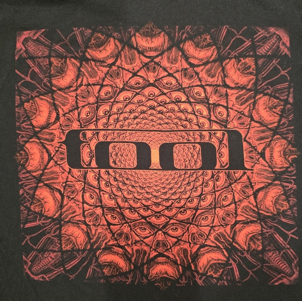 TOOL Los Angeles California 2007 Black Graphic Concert Tour Band Shirt Sz L